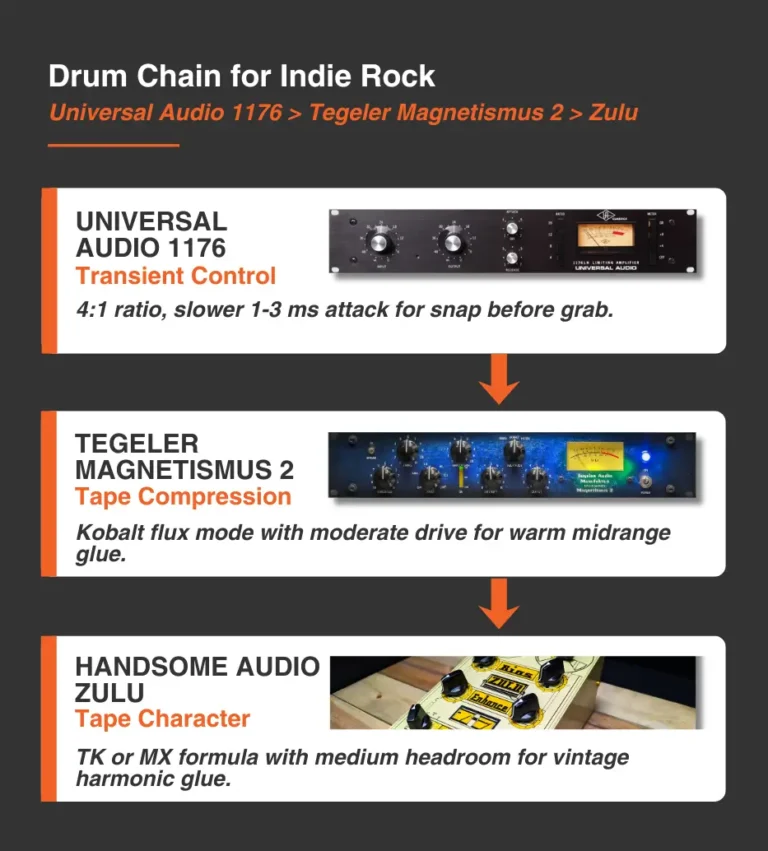 Drum Chain Indie Rock Graphic